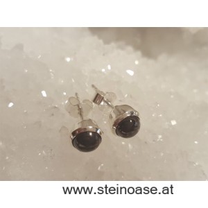 Ohrstecker Edel-Schungit 10mm